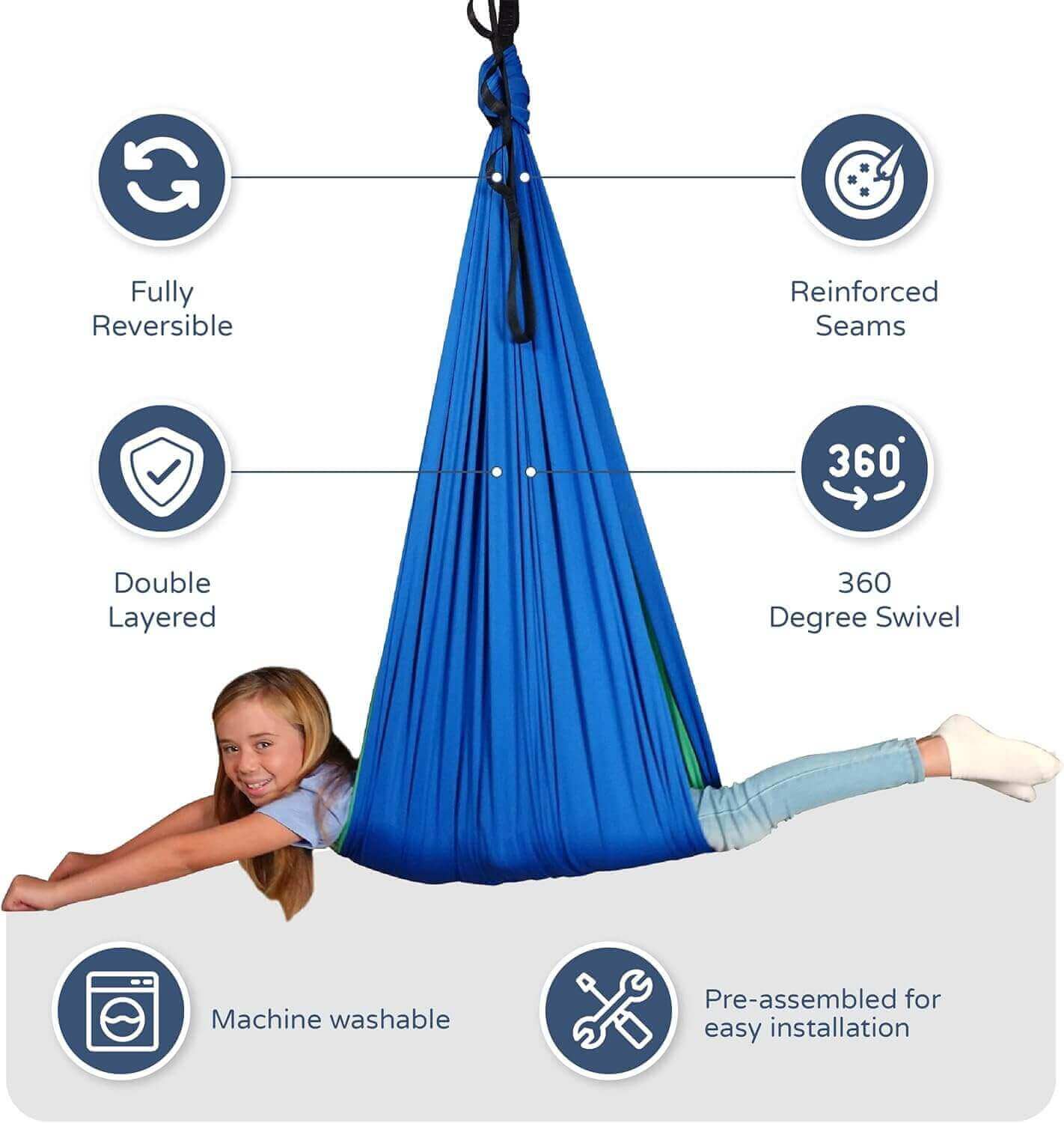 SensoryEase™-Deep relaxation and calming sensory swing for kids/adults