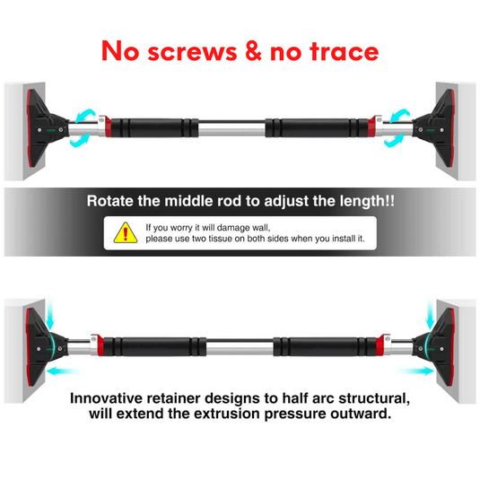 SensoryEase™-No-Screw Adjustable Doorway Bar