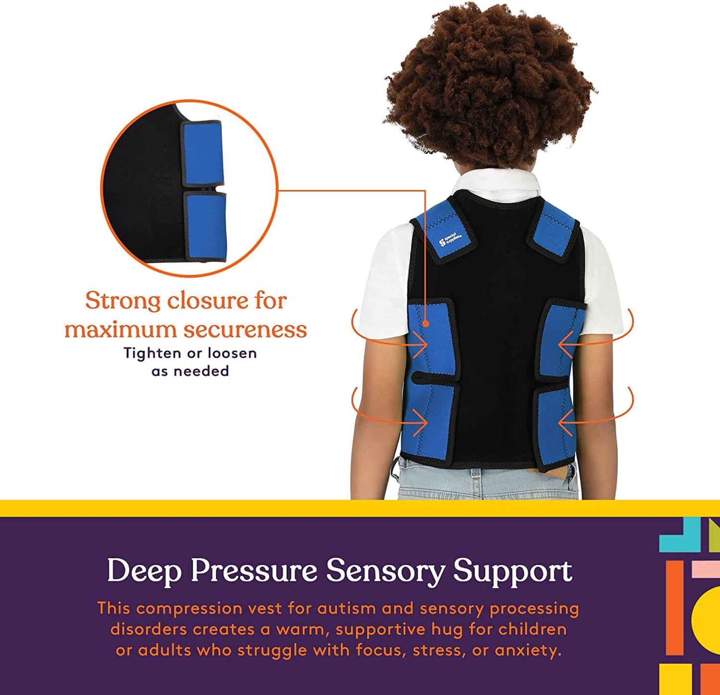 SensoryEase™-Sensory Compression Vest for Autism and Sensory Processing Disorders