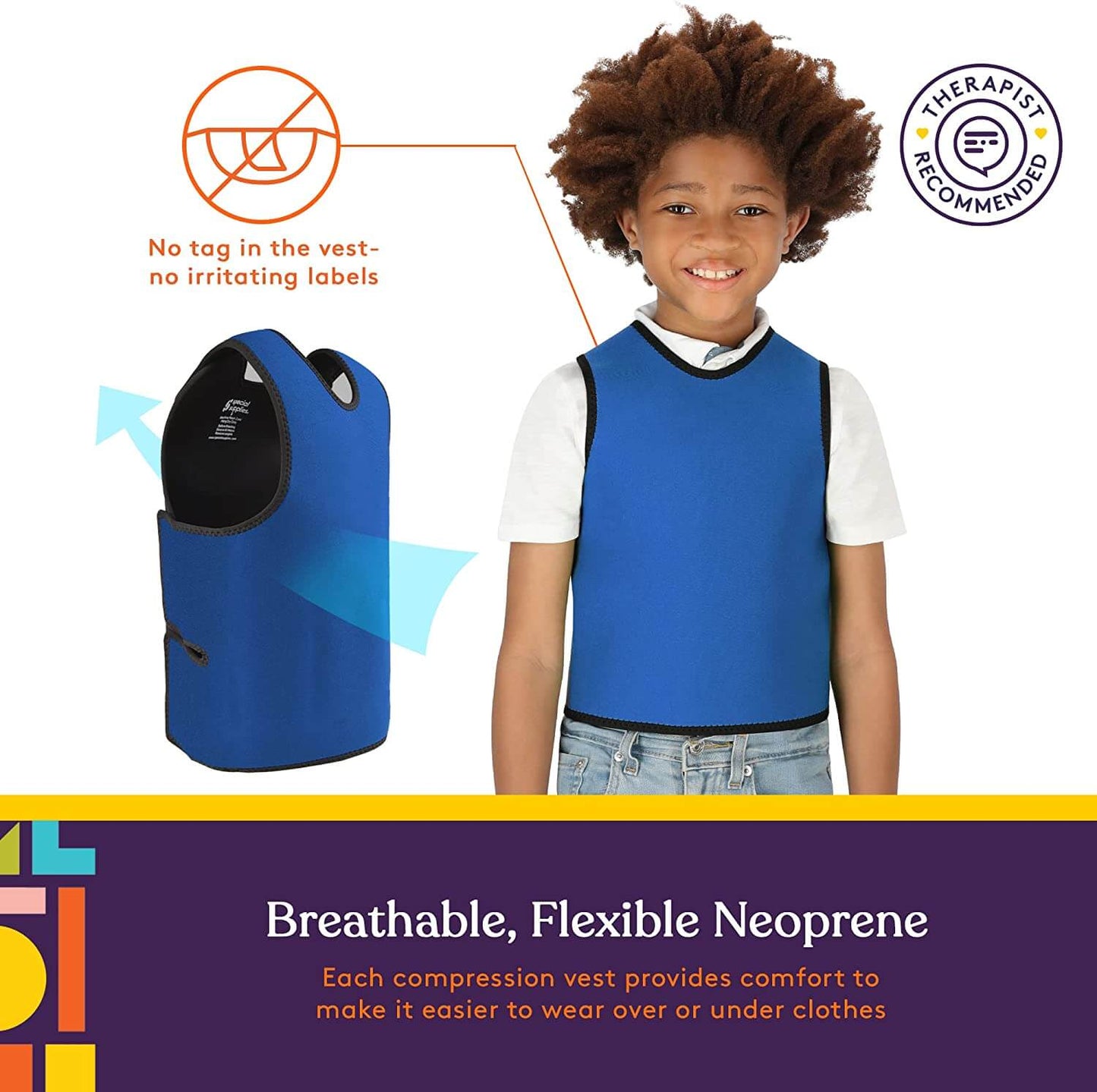 SensoryEase™-Sensory Compression Vest for Autism and Sensory Processing Disorders